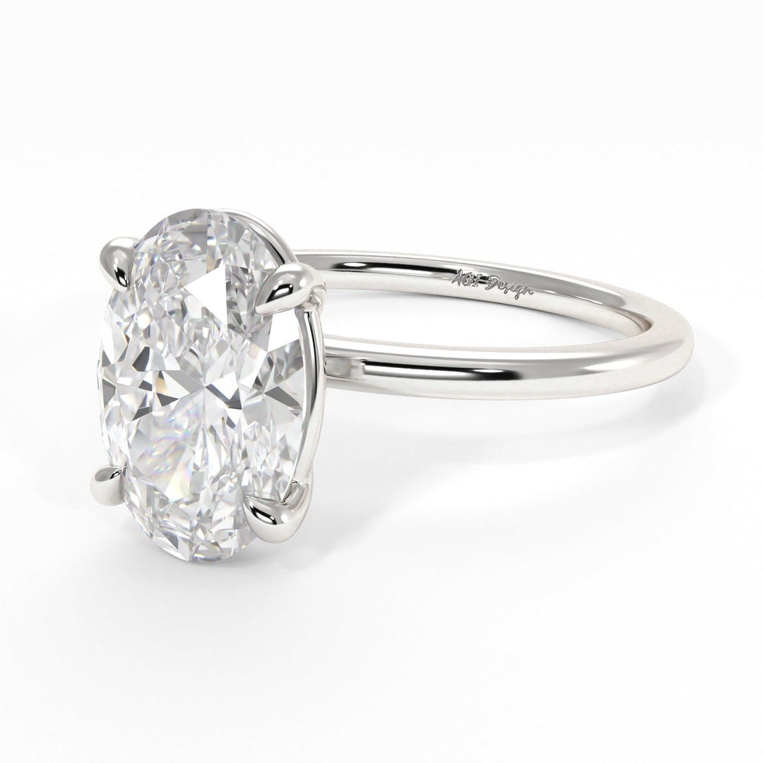 AGIDesignShop Eden Oval Moissanite  Engagement Ring