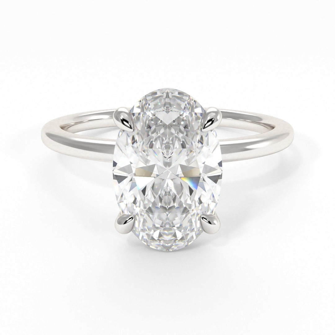 AGIDesignShop Eden Oval Moissanite  Engagement Ring