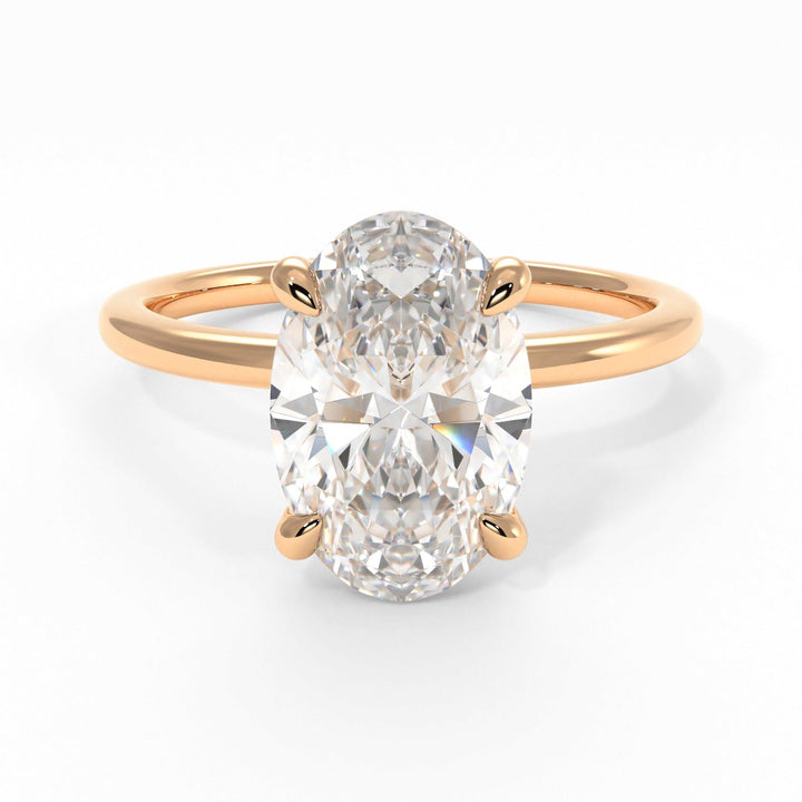 AGIDesignShop Eden Oval Moissanite  Engagement Ring