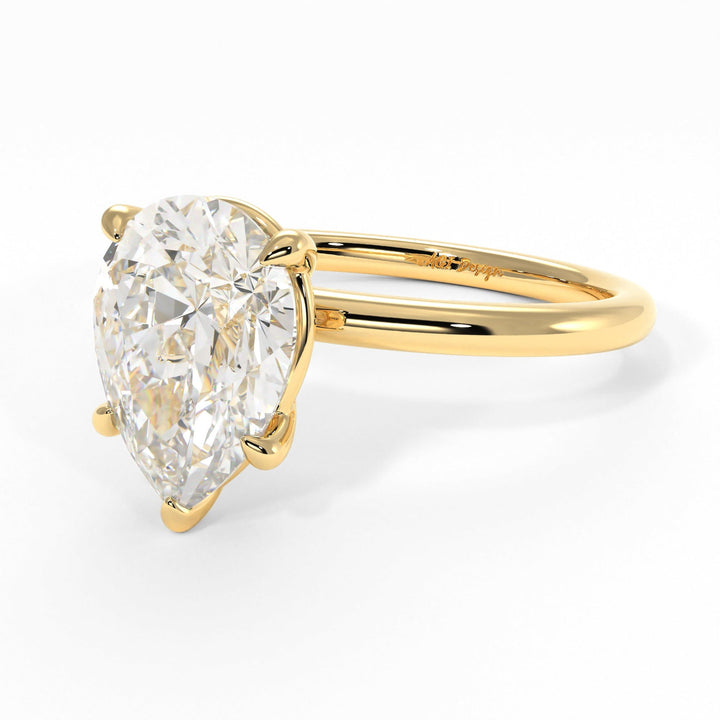AGIDesignShop Eden Pear Shape Moissanite  Engagement Ring