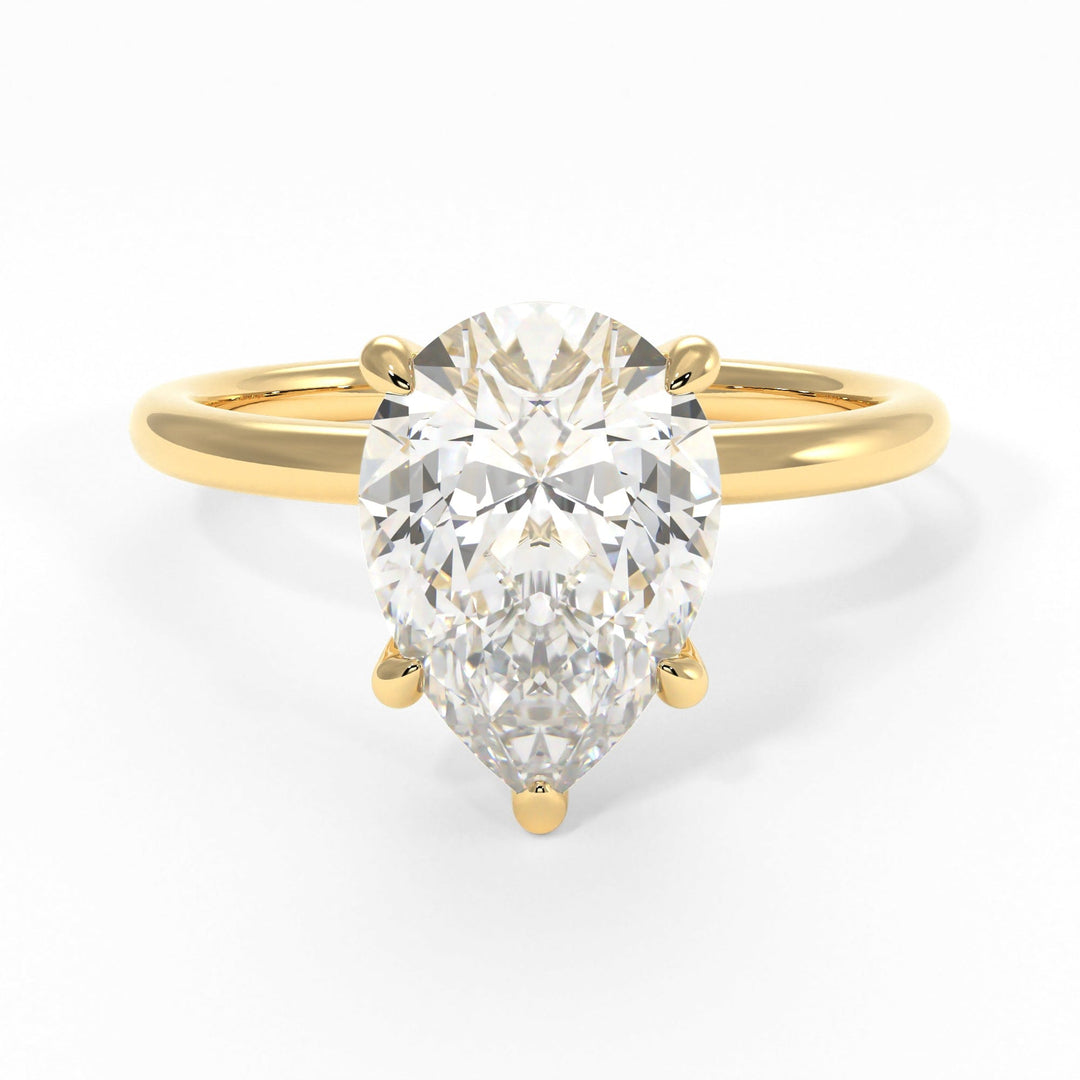 AGIDesignShop Eden Pear Shape Moissanite  Engagement Ring