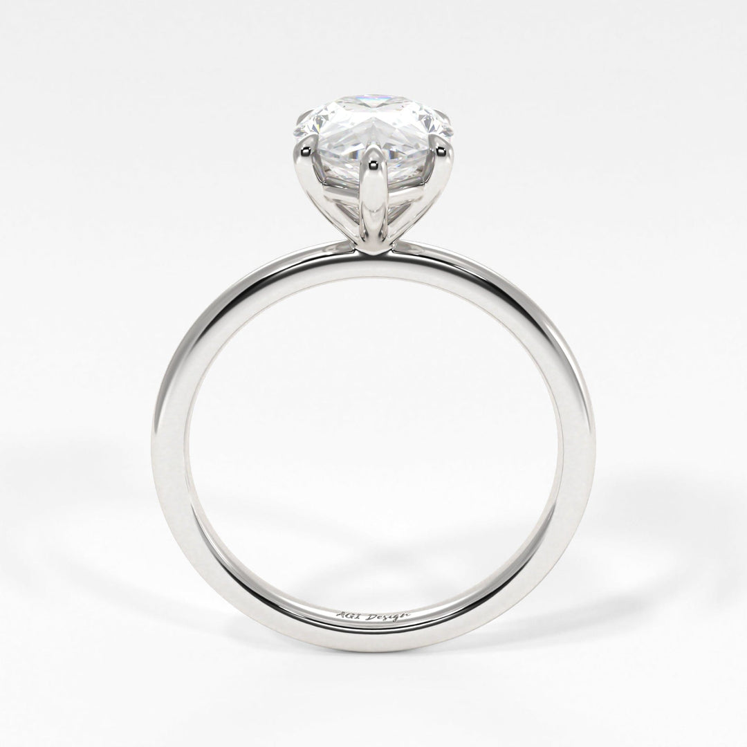 AGIDesignShop Eden Pear Shape Moissanite  Engagement Ring