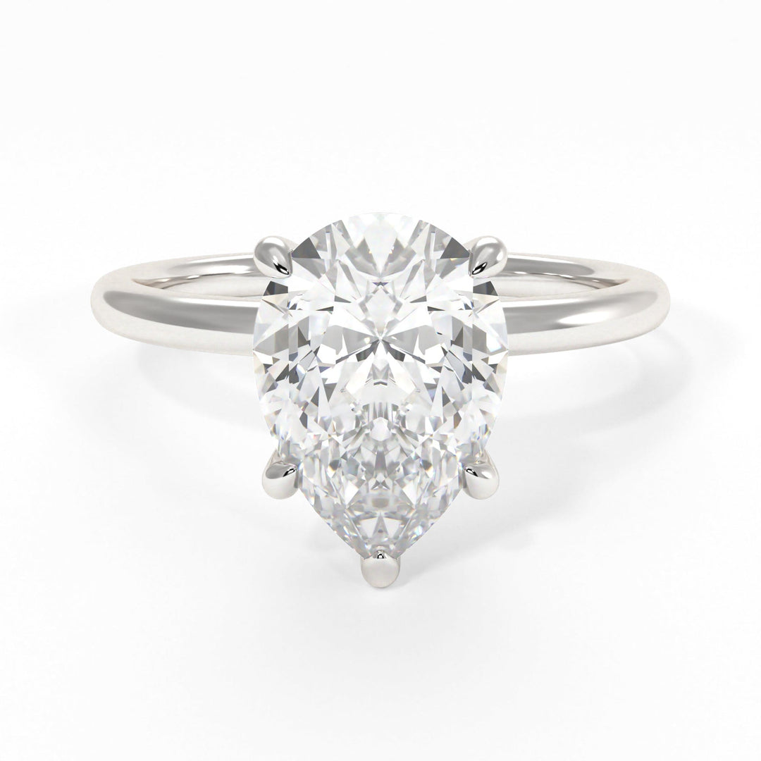 AGIDesignShop Eden Pear Shape Moissanite  Engagement Ring