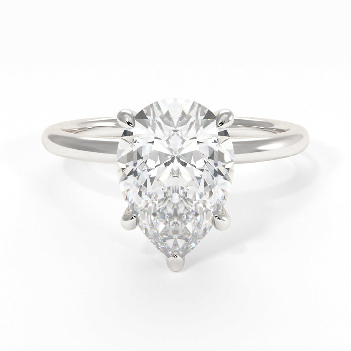 AGIDesignShop Eden Pear Shape Moissanite  Engagement Ring