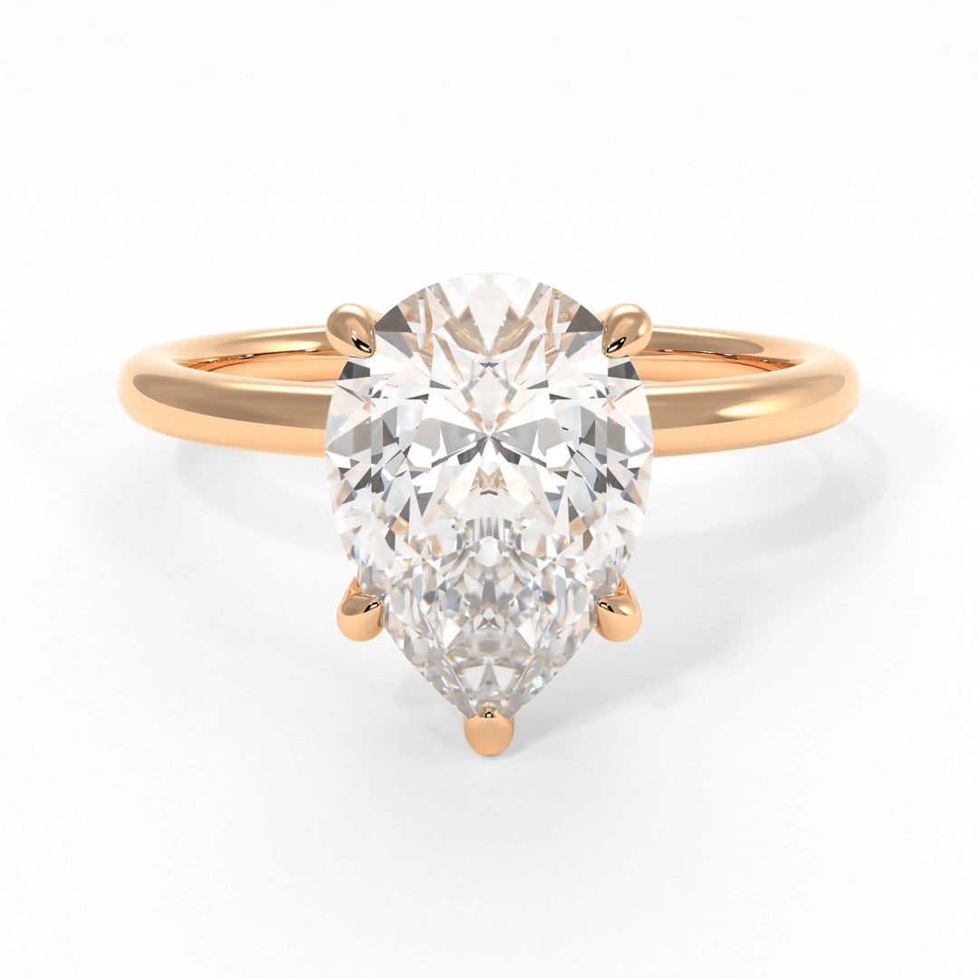 AGIDesignShop Eden Pear Shape Moissanite  Engagement Ring