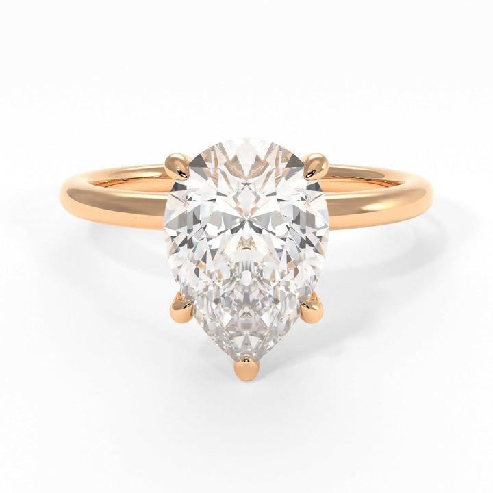 AGIDesignShop Eden Pear Shape Moissanite  Engagement Ring