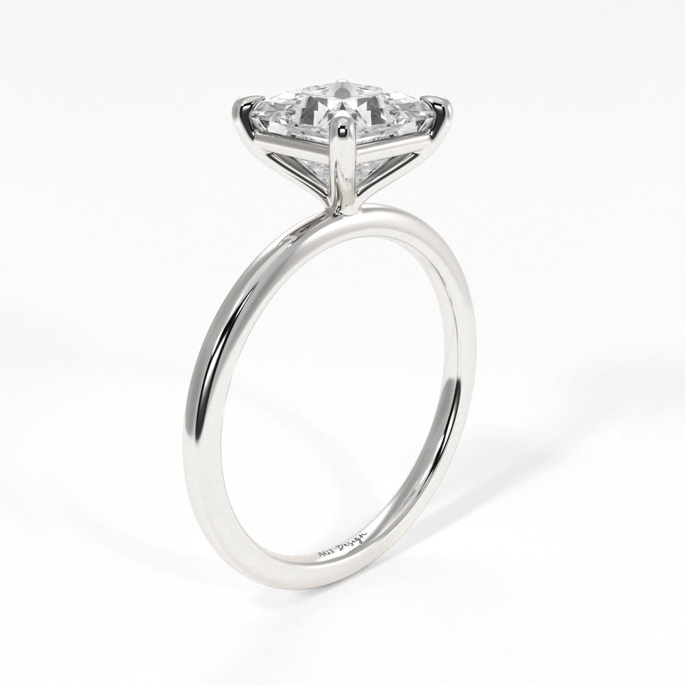 AGIDesignShop Eden Princess Cut Moissanite Engagement Ring