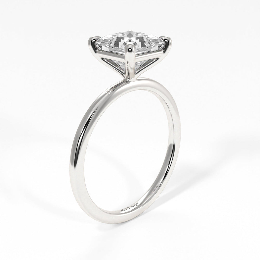 AGIDesignShop Eden Princess Cut Moissanite Engagement Ring