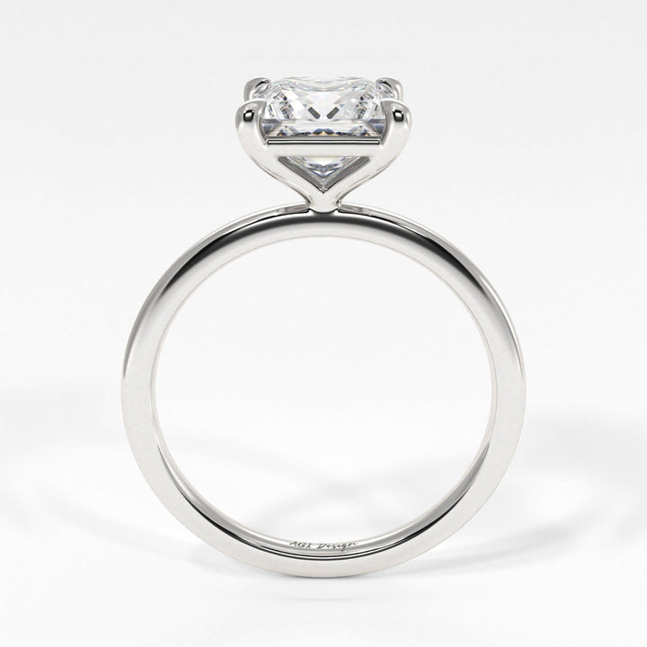 AGIDesignShop Eden Princess Cut Moissanite Engagement Ring