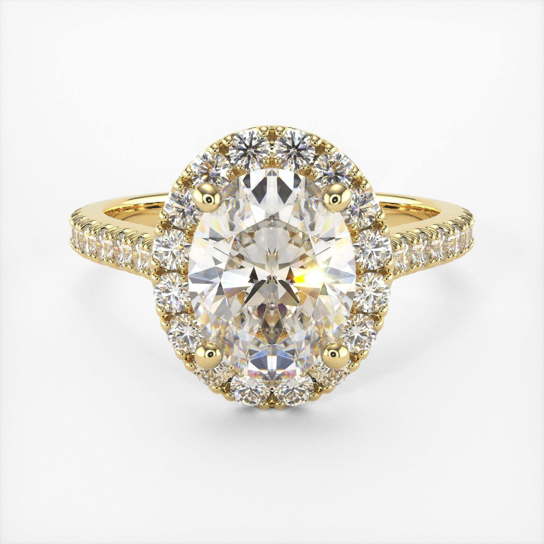 AGIDesignShop Emory Oval Moissanite  Engagement Ring