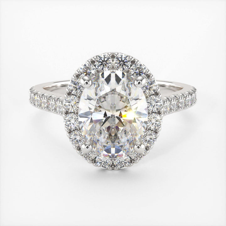 AGIDesignShop Emory Oval Moissanite  Engagement Ring