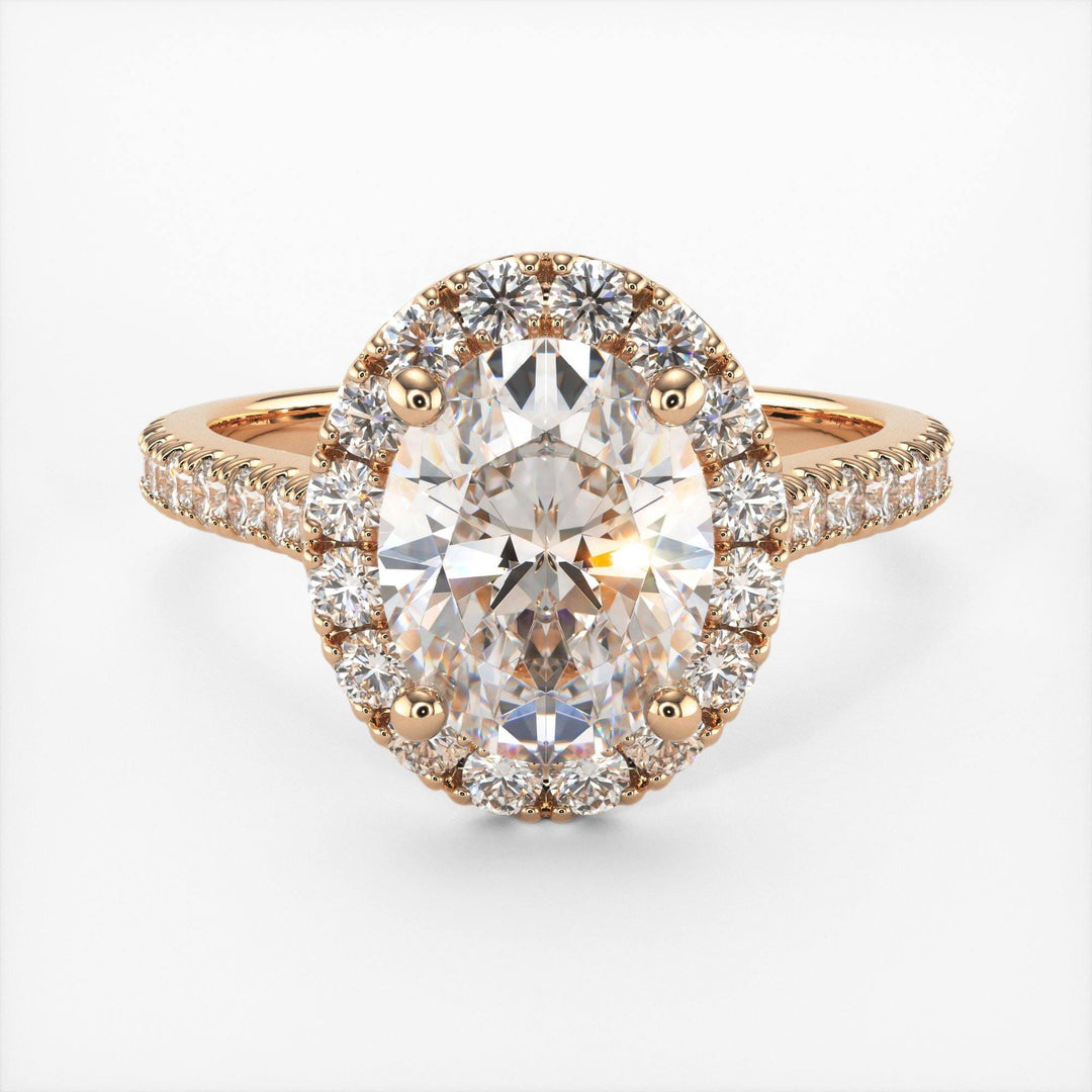 AGIDesignShop Emory Oval Moissanite  Engagement Ring