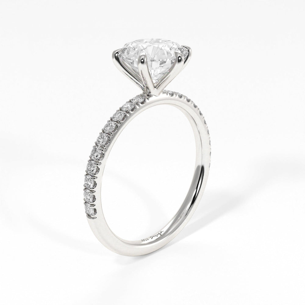 AGIDesignShop Evie Round Moissanite Engagement Ring