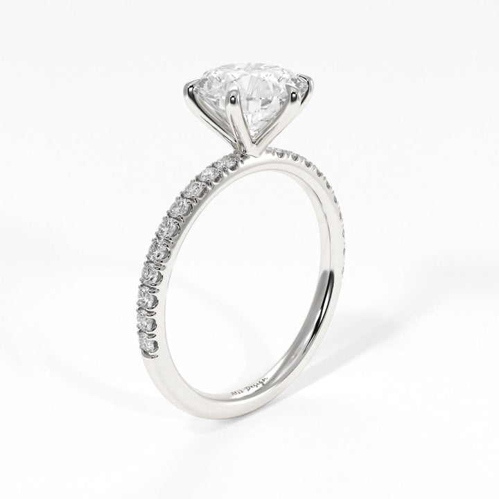 AGIDesignShop Evie Round Moissanite Engagement Ring