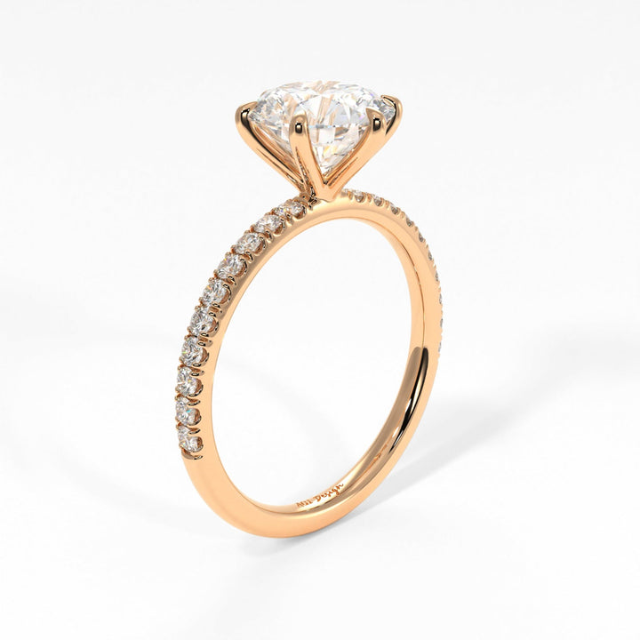 AGIDesignShop Evie Round Moissanite Engagement Ring