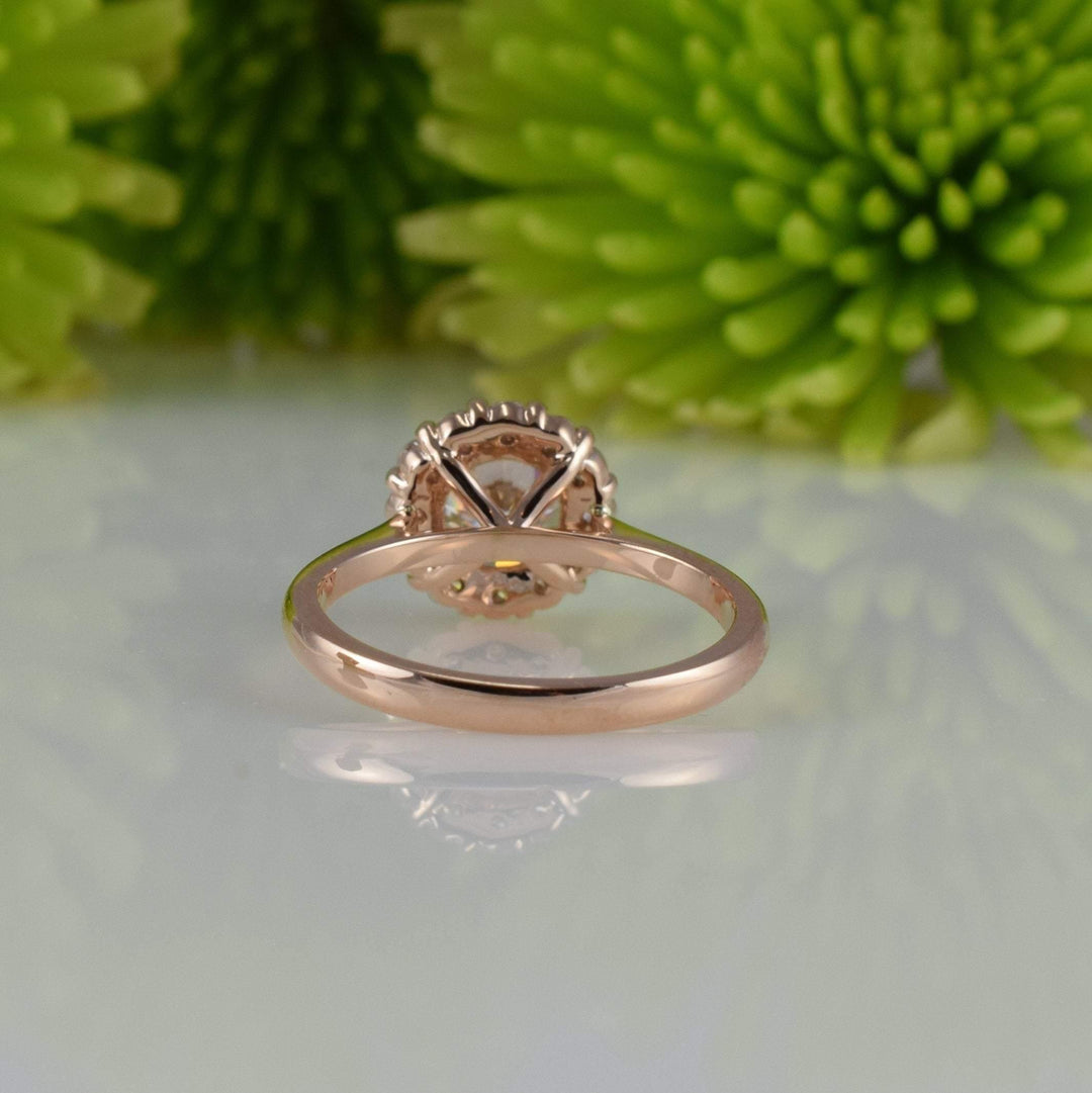 AGIDesignShop Harper Round Premium Moissanite Engagement Ring