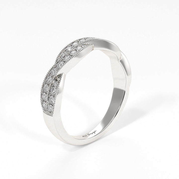 AGI Design Iris Lab-Created Diamonds Wedding Band