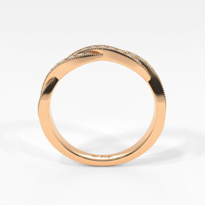 AGI Design Iris Lab-Created Diamonds Wedding Band
