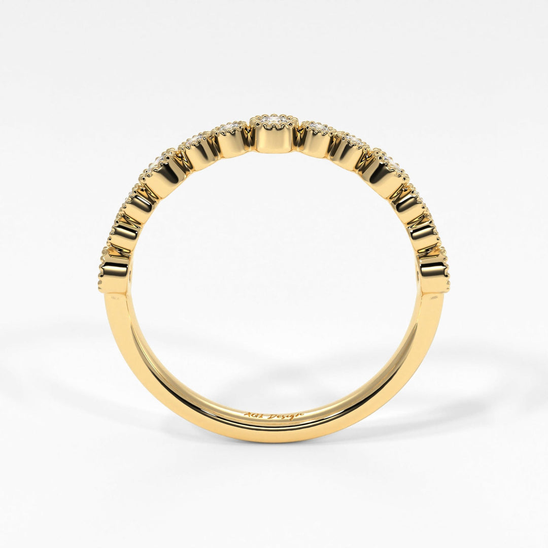 AGIDesignShop Kira Lab-Created Diamonds Wedding Band