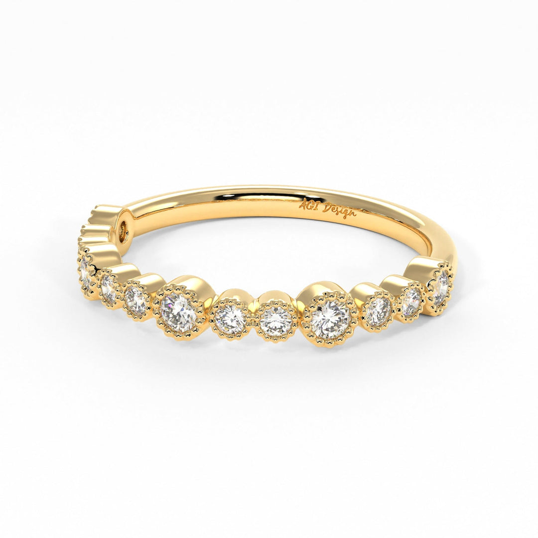 AGIDesignShop Kira Lab-Created Diamonds Wedding Band