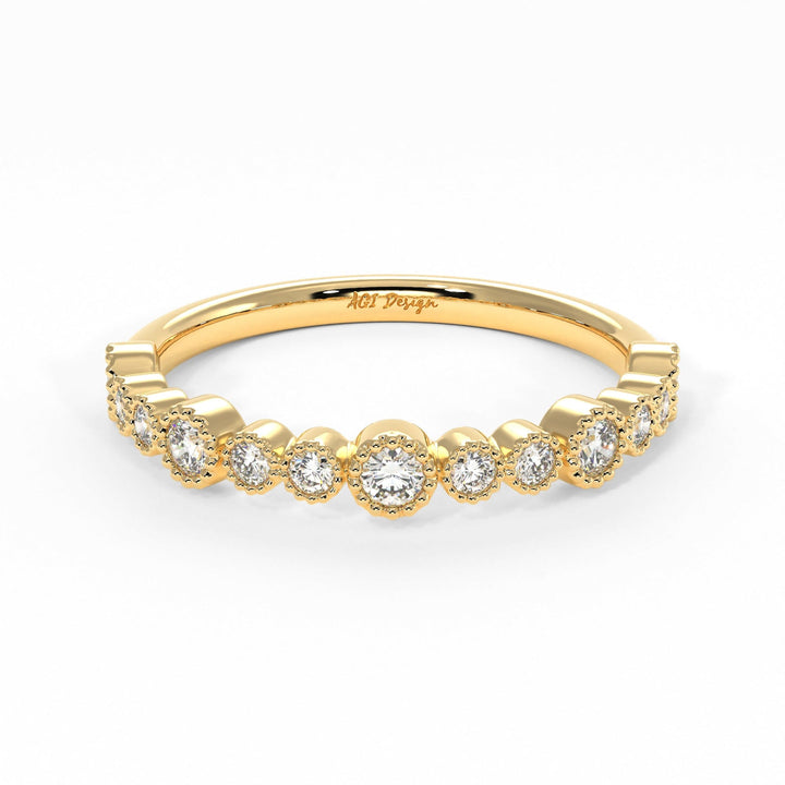 AGIDesignShop Kira Lab-Created Diamonds Wedding Band