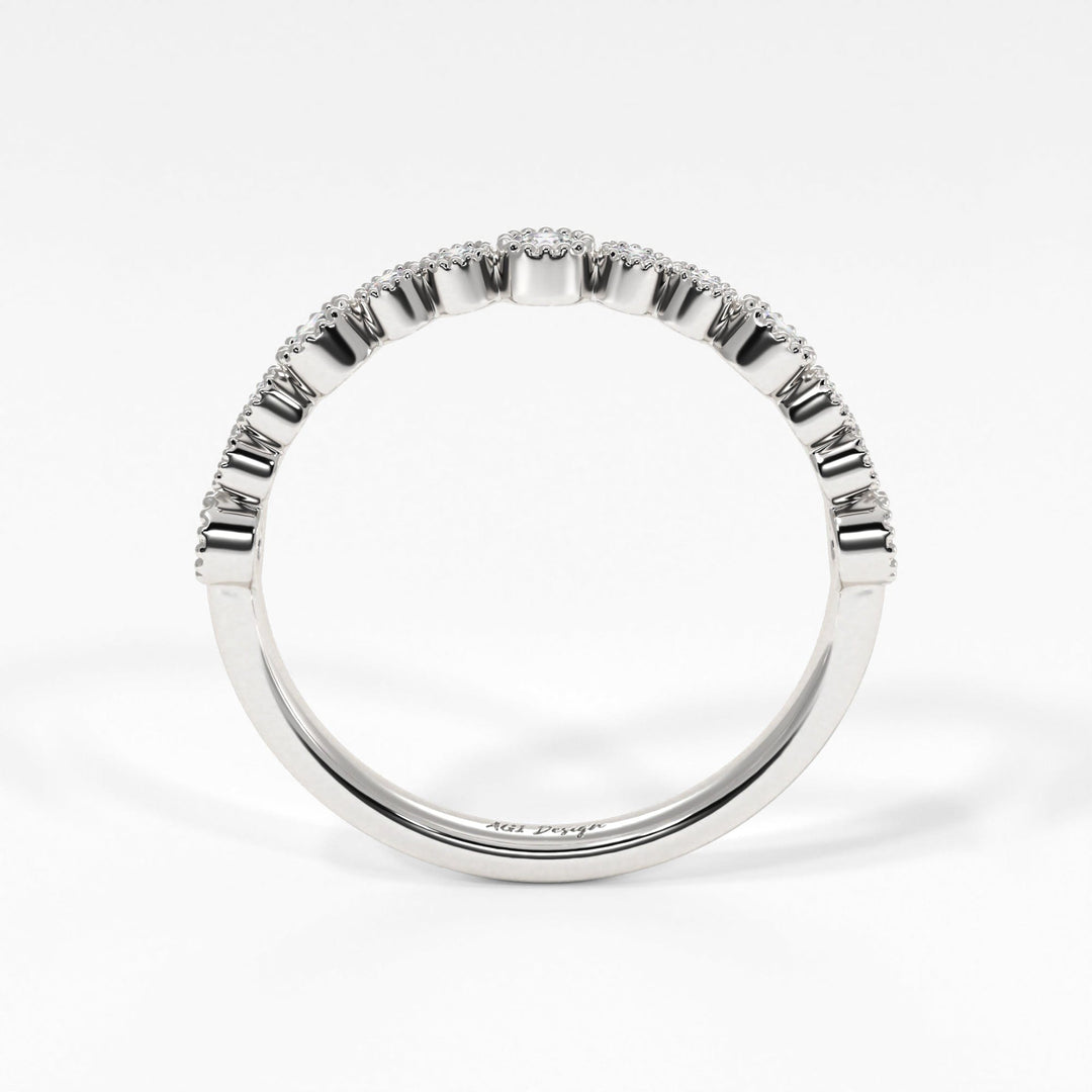 AGIDesignShop Kira Lab-Created Diamonds Wedding Band