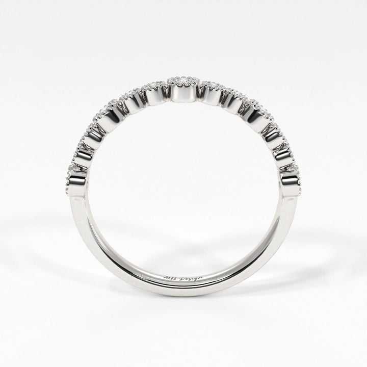 AGIDesignShop Kira Lab-Created Diamonds Wedding Band