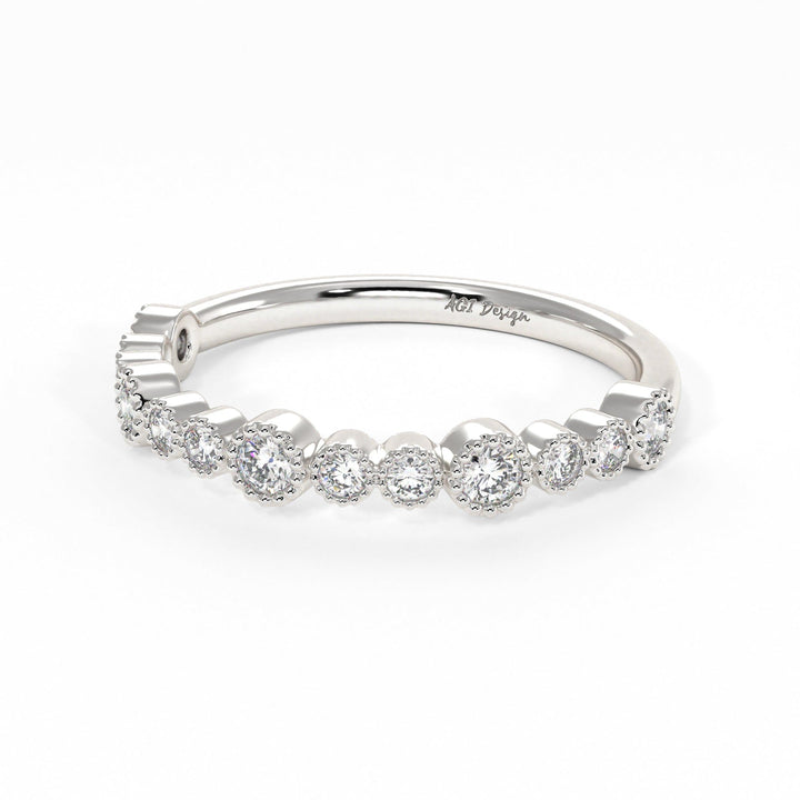 AGIDesignShop Kira Lab-Created Diamonds Wedding Band