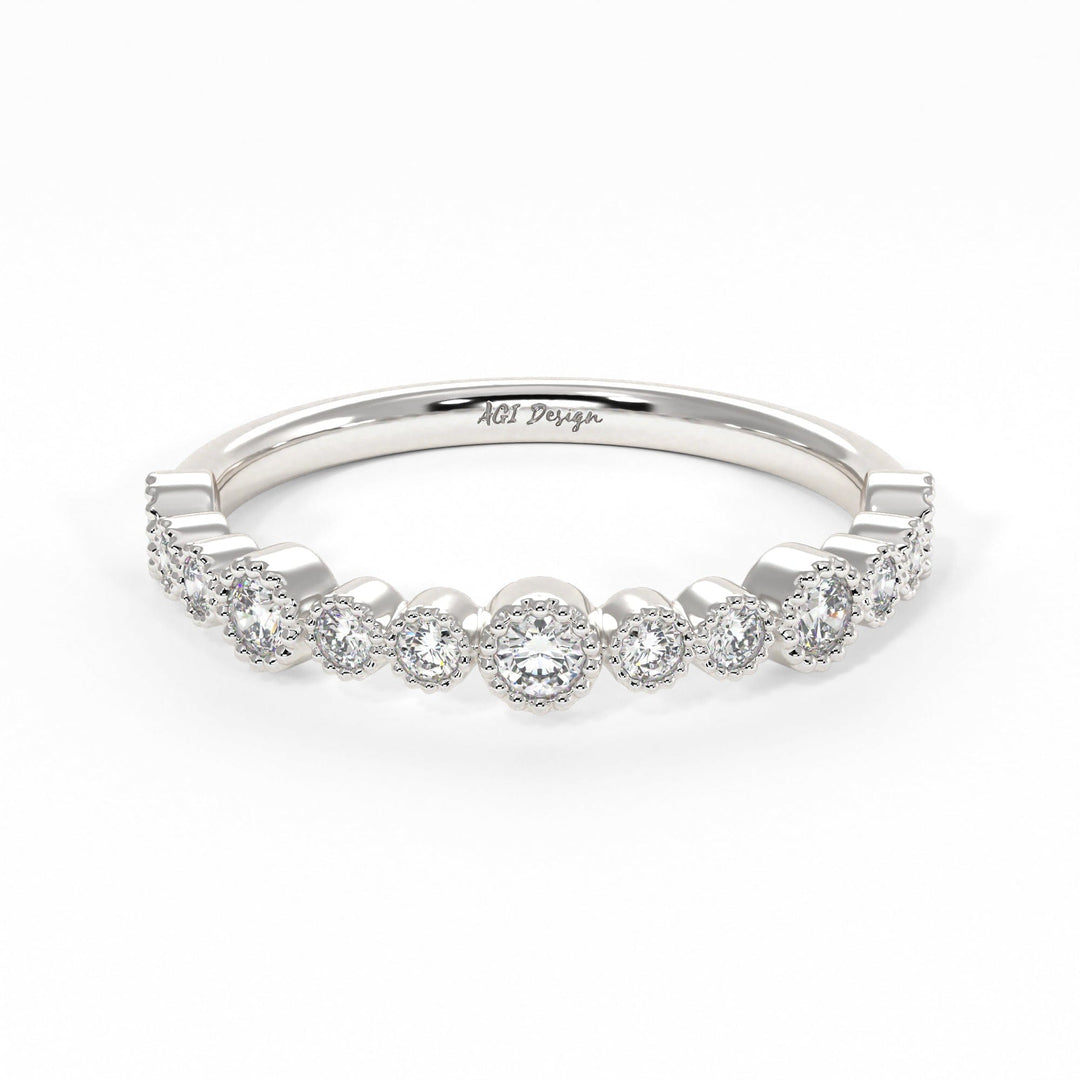 AGIDesignShop Kira Lab-Created Diamonds Wedding Band