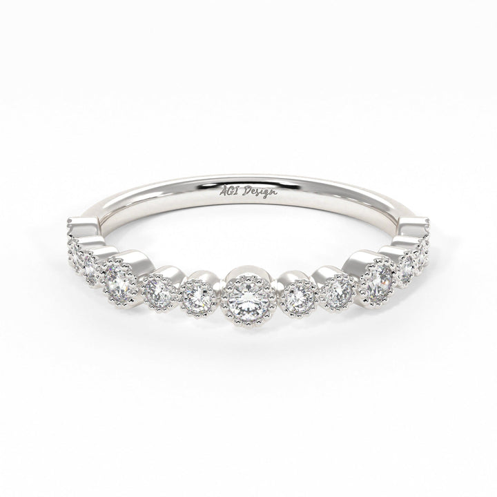 AGIDesignShop Kira Lab-Created Diamonds Wedding Band