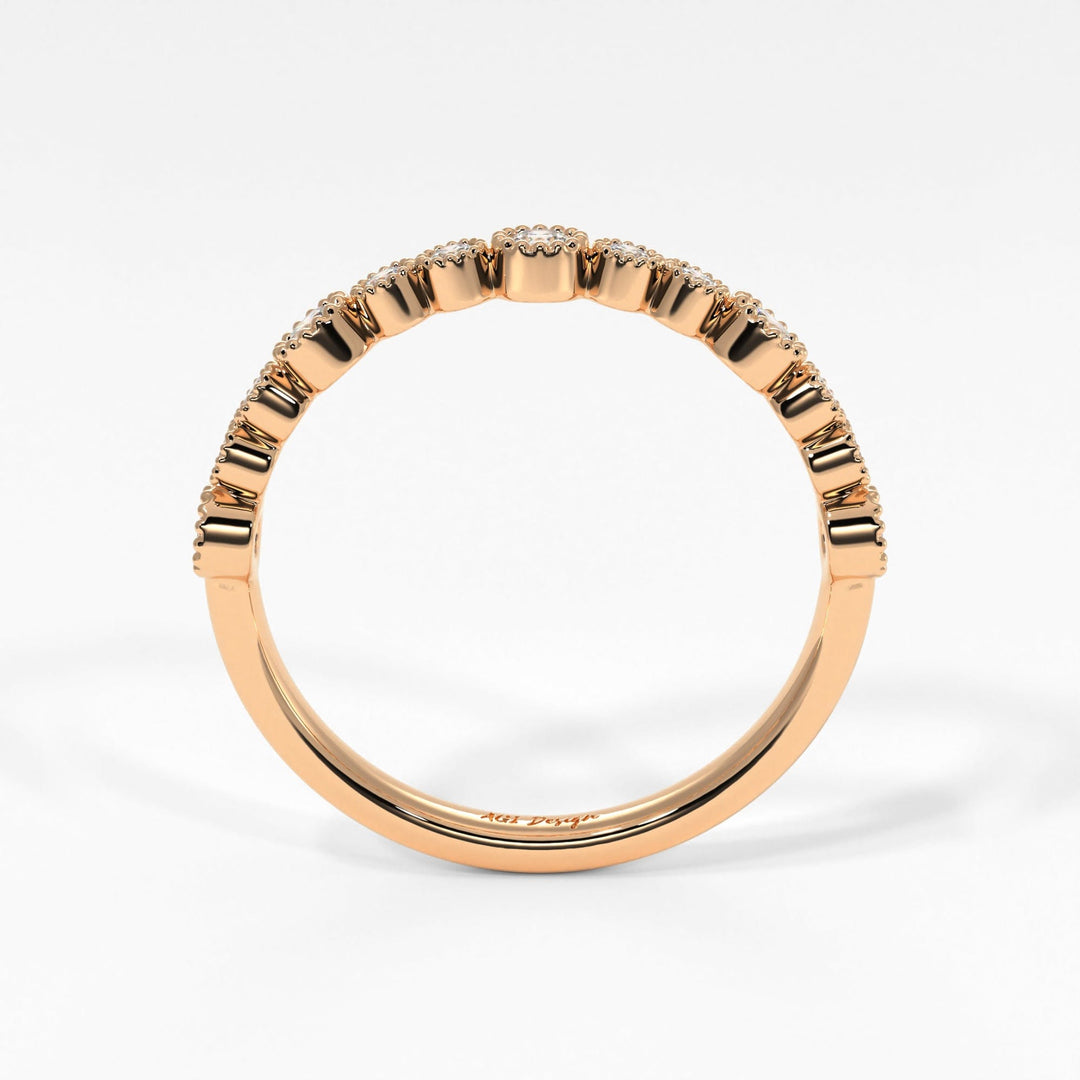AGIDesignShop Kira Lab-Created Diamonds Wedding Band