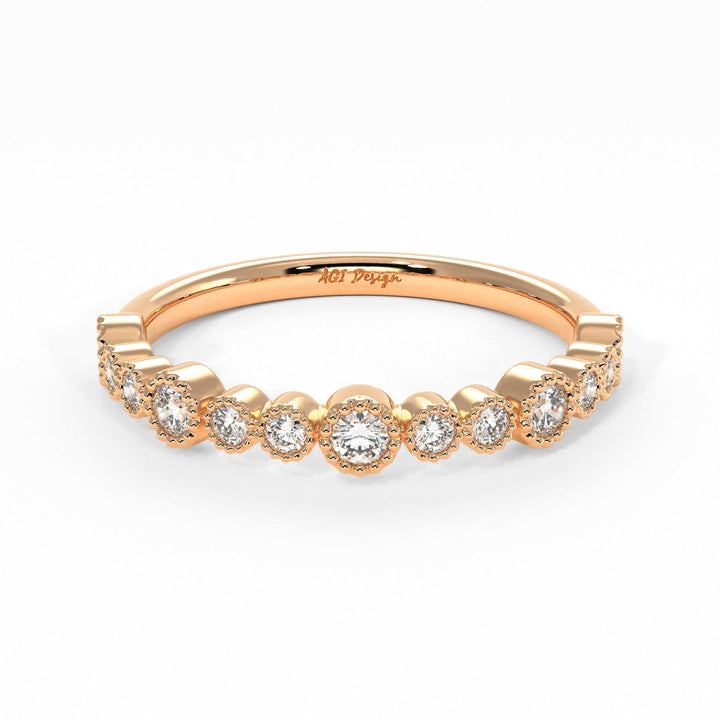 AGIDesignShop Kira Lab-Created Diamonds Wedding Band