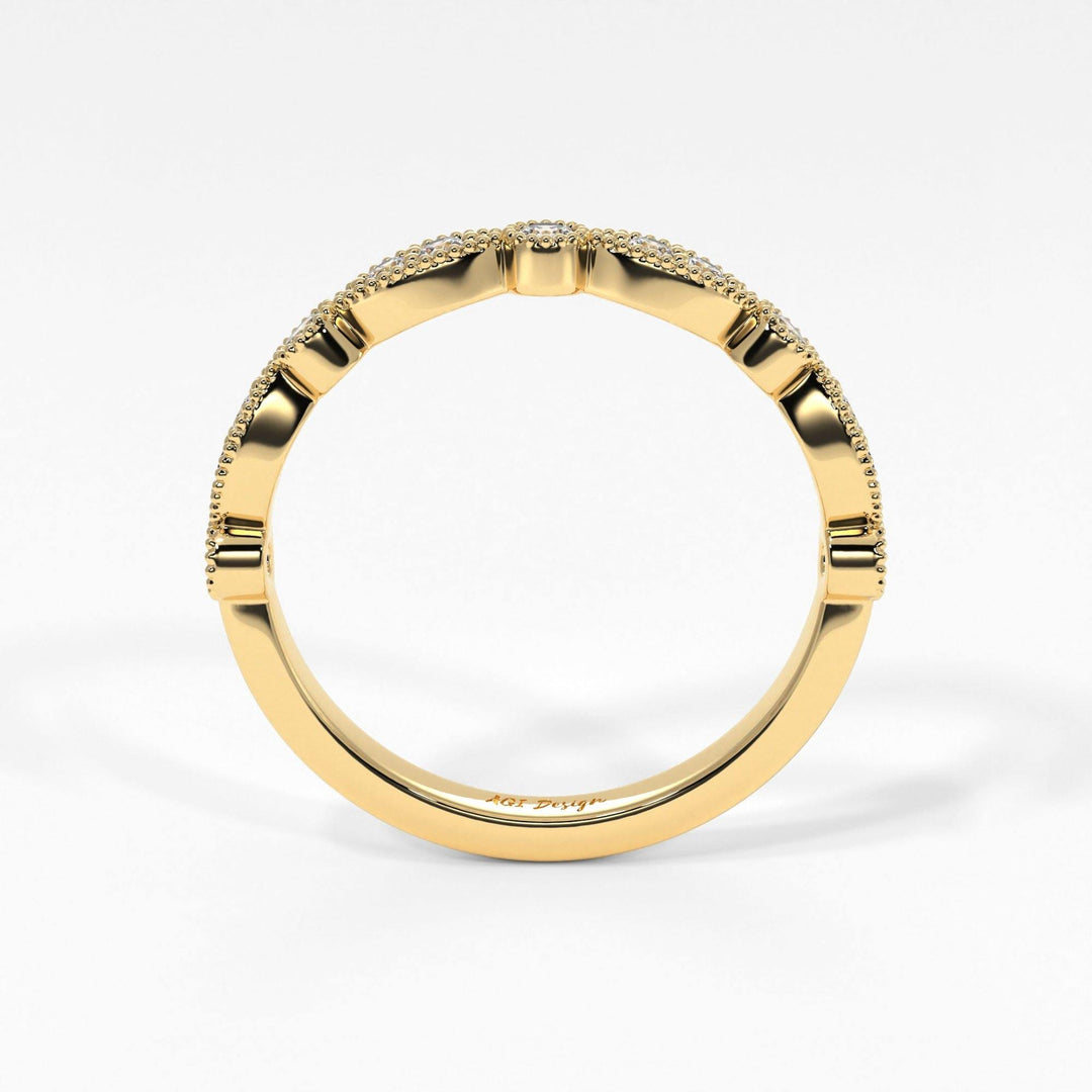 AGIDesignShop Lena Semi-Eternity Wedding Band
