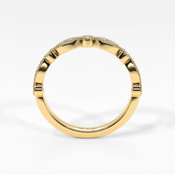 AGIDesignShop Lena Semi-Eternity Wedding Band