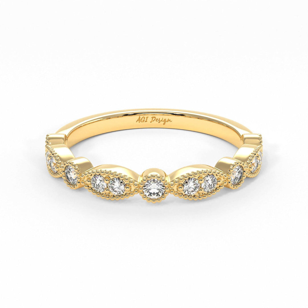 AGIDesignShop Lena Semi-Eternity Wedding Band