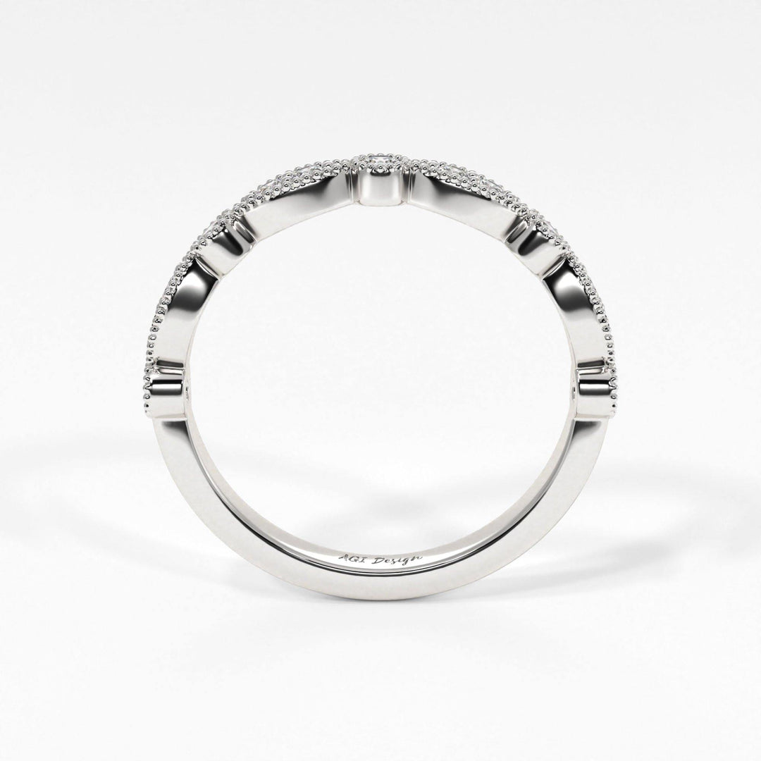 AGIDesignShop Lena Semi-Eternity Wedding Band