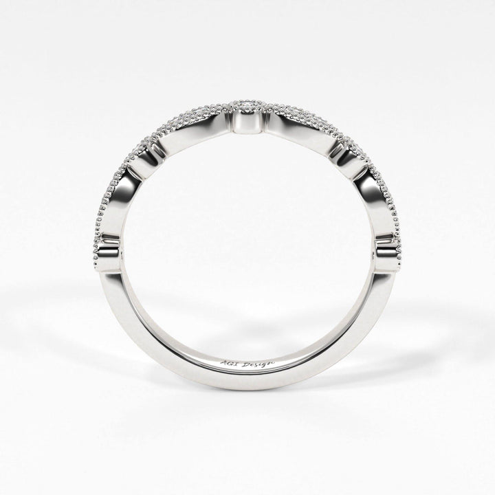 AGIDesignShop Lena Semi-Eternity Wedding Band