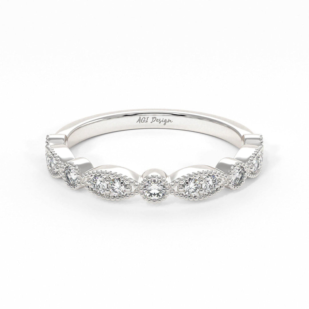 AGIDesignShop Lena Semi-Eternity Wedding Band