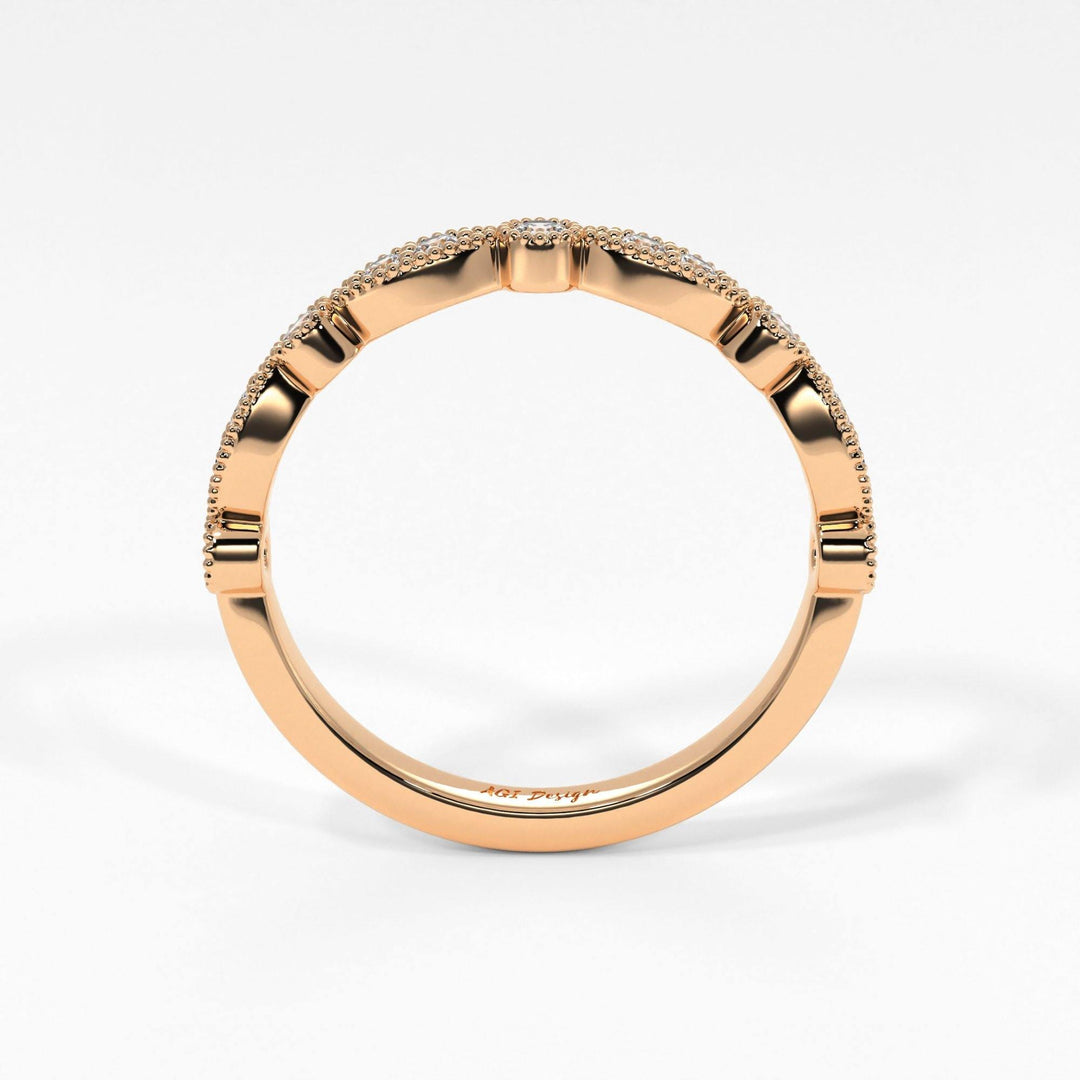 AGIDesignShop Lena Semi-Eternity Wedding Band