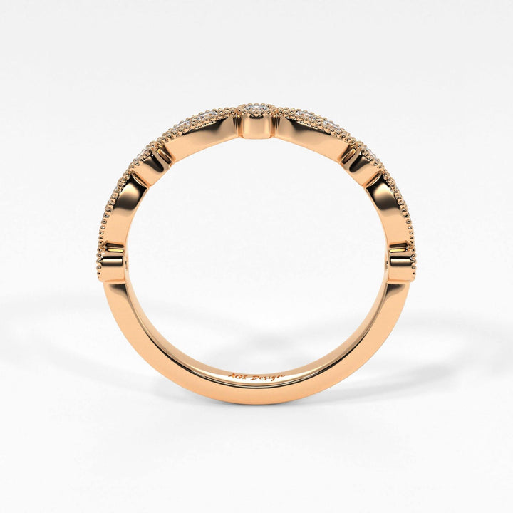 AGIDesignShop Lena Semi-Eternity Wedding Band