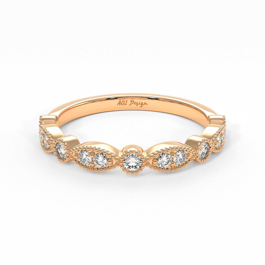 AGIDesignShop Lena Semi-Eternity Wedding Band