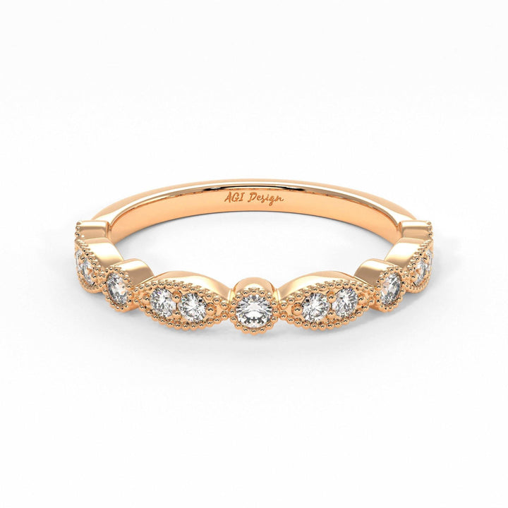 AGIDesignShop Lena Semi-Eternity Wedding Band