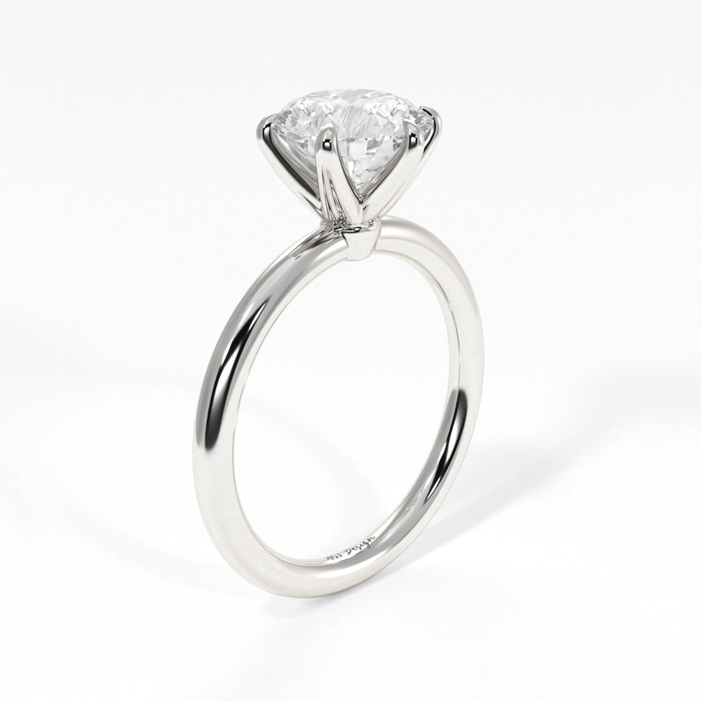 AGIDesignShop Luise Round Moissanite Engagement Ring