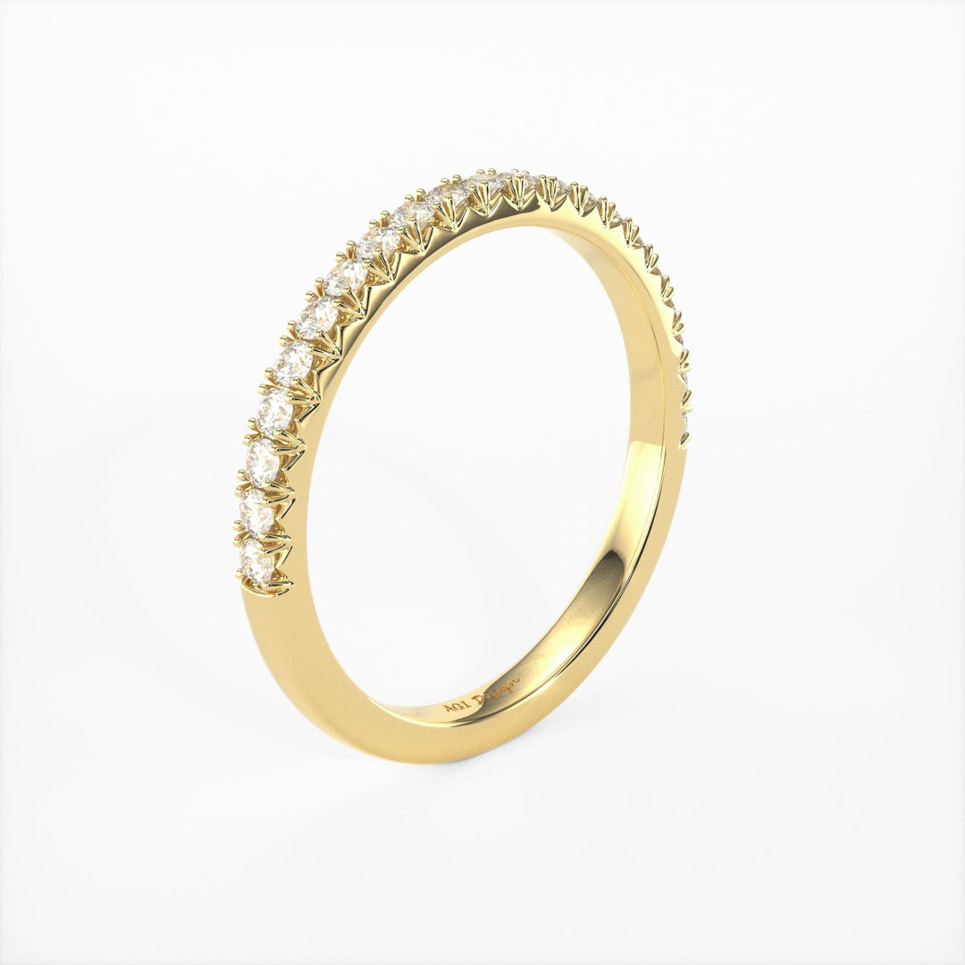 AGIDesignShop Naomi Lab-Created Diamond Wedding Band