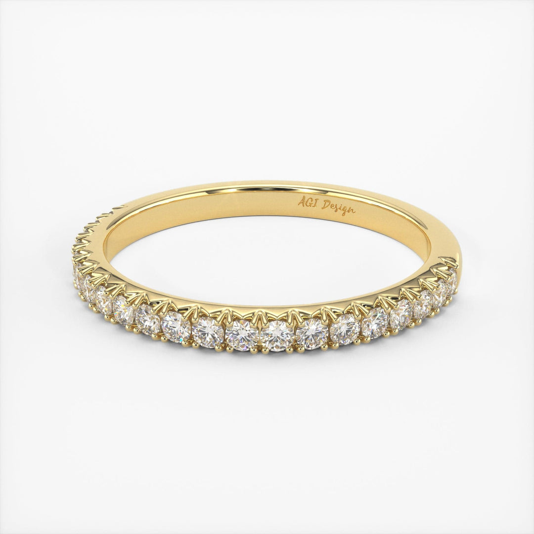 AGIDesignShop Naomi Lab-Created Diamond Wedding Band