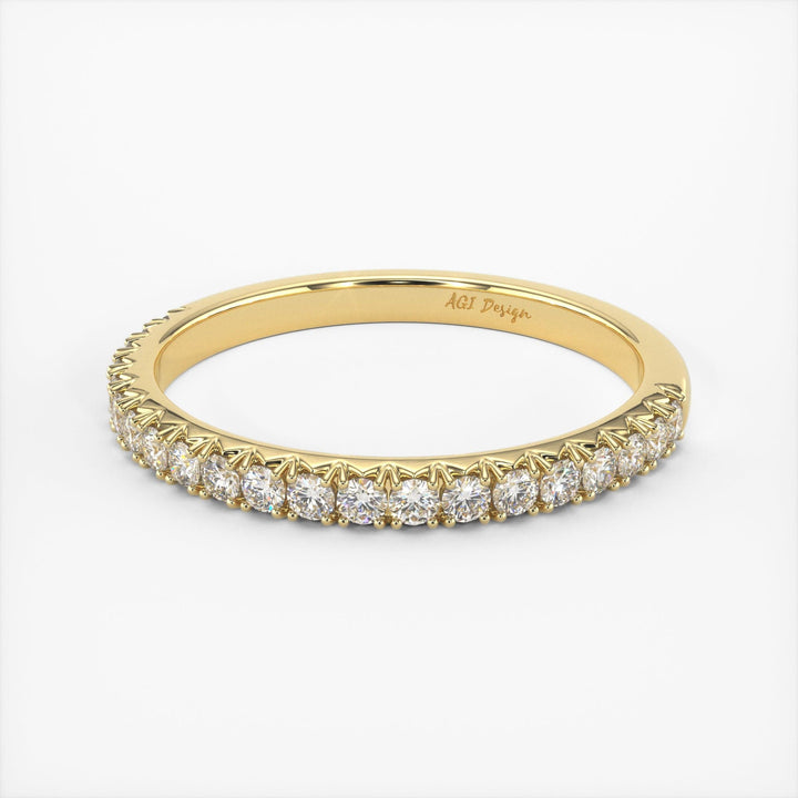 AGIDesignShop Naomi Lab-Created Diamond Wedding Band