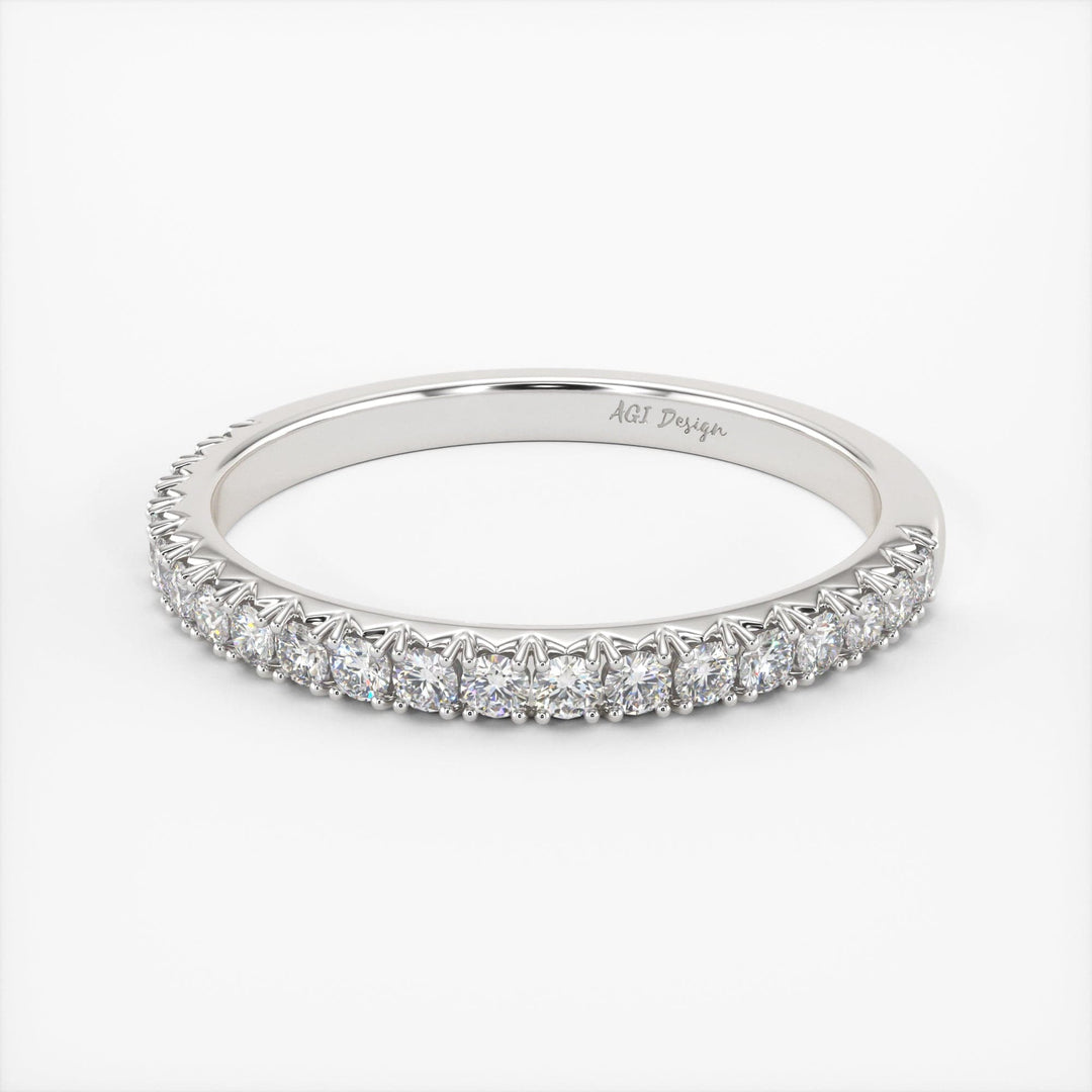 AGIDesignShop Naomi Lab-Created Diamond Wedding Band