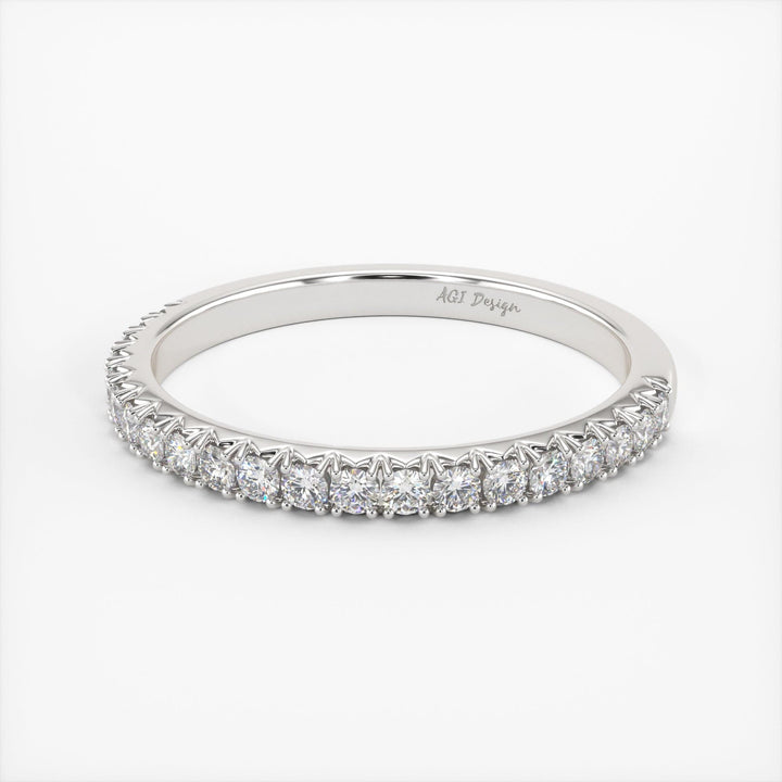 AGIDesignShop Naomi Lab-Created Diamond Wedding Band