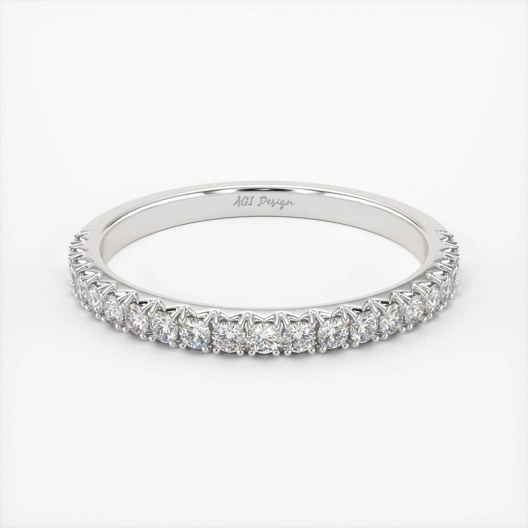 AGIDesignShop Naomi Lab-Created Diamond Wedding Band