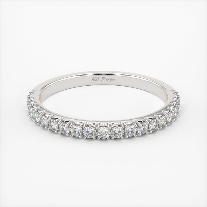 AGIDesignShop Naomi Lab-Created Diamond Wedding Band